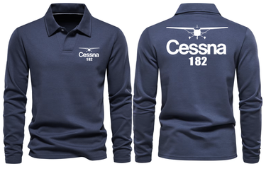 CESSNA 182 LONG SLEEVE POLO
